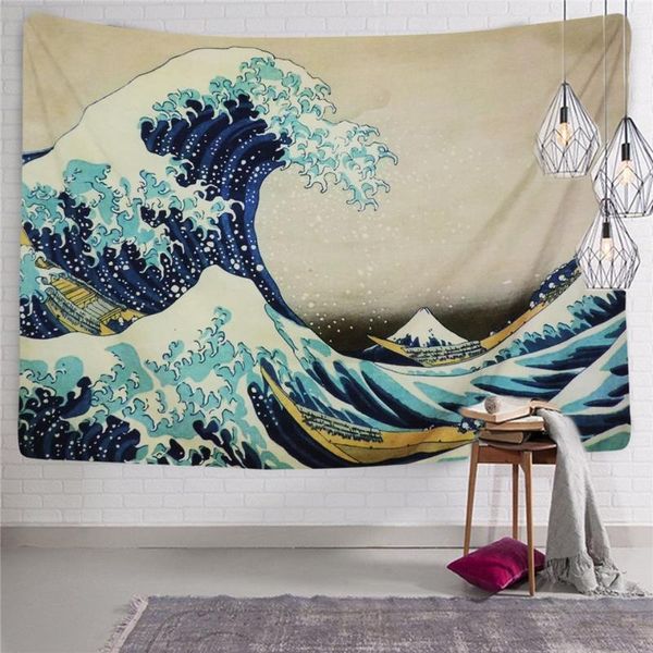 tapestries cilected great wave painting wall tapestry hanging polyester boho bedspread yoga mat blanket 150x130cm/148x200cm
tapestries cilected great wave painting wall tapestry hanging polyester boho bedspread yoga mat blanket 150x130cm/148x200cm