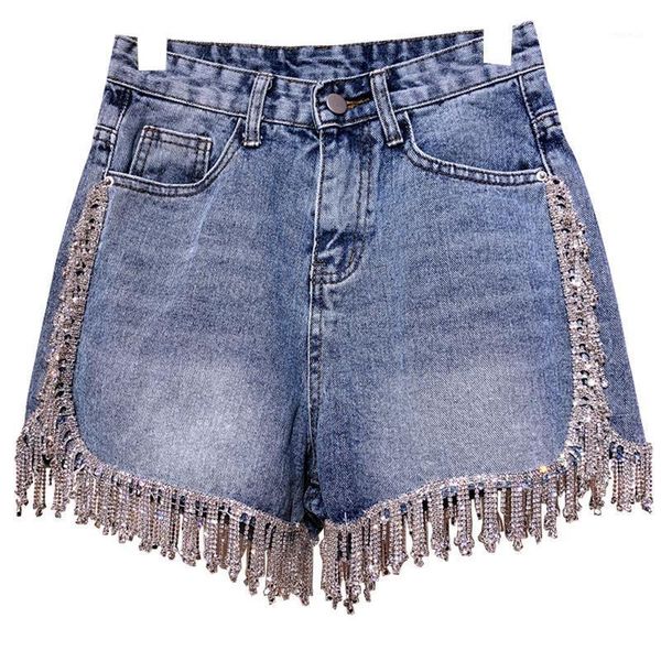women's shorts rhinestone tessle short pants women summer 2021 denim crystal clothing, White;black
women's shorts rhinestone tessle short pants women summer 2021 denim crystal clothing, White;black