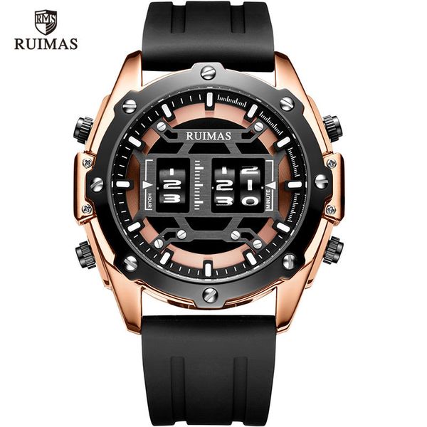 ruimas drum roller watches men brand luxury quartz digital wristwatch male relogio masculino 2019 new military watch man 5531, Slivery;brown
ruimas drum roller watches men brand luxury quartz digital wristwatch male relogio masculino 2019 new military watch man 5531, Slivery;brown