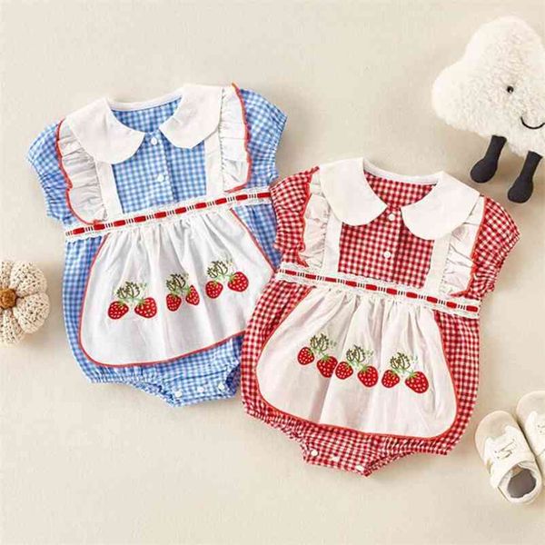 casual baby girls rompers cartoon strawberry short sleeve jumpsuit clothes summer kids girl 210521, Blue
casual baby girls rompers cartoon strawberry short sleeve jumpsuit clothes summer kids girl 210521, Blue
