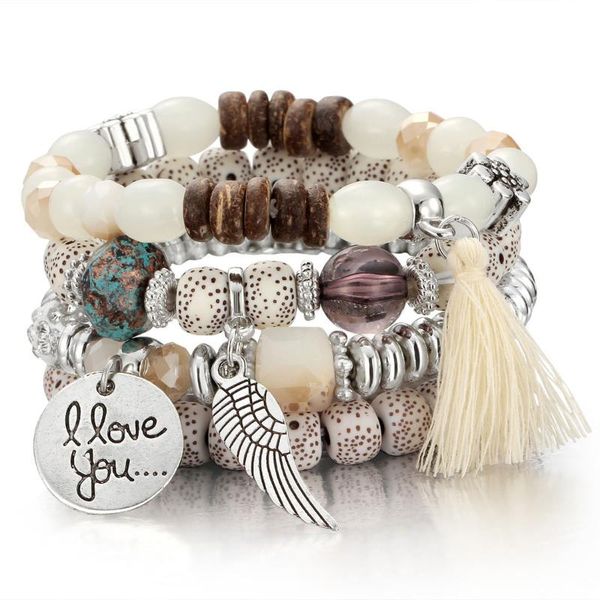charm bracelets minhin bohemian crystal bead for women charms bracelet party jewelry tassel pendant multi layers wristband pulseira, Golden;silver
charm bracelets minhin bohemian crystal bead for women charms bracelet party jewelry tassel pendant multi layers wristband pulseira, Golden;silver