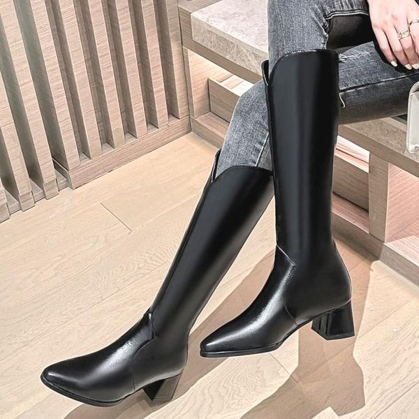 boots fashion knee high women shoes 2021 autumn winter women's zipper heels long ladies large size 47, Black
boots fashion knee high women shoes 2021 autumn winter women's zipper heels long ladies large size 47, Black