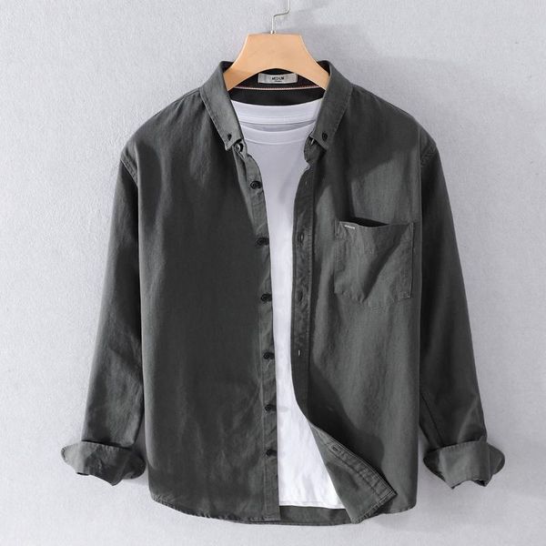men's casual shirts spring and autumn cotton long sleeve solid shirt men trendy comfortable for camisa chemise, White;black
men's casual shirts spring and autumn cotton long sleeve solid shirt men trendy comfortable for camisa chemise, White;black