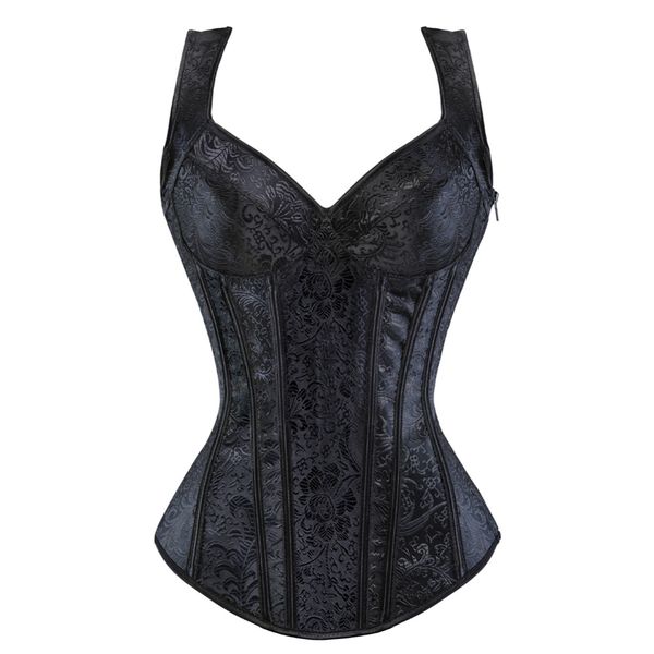 steampunk corset with Cup Lingerie zipper side overbust waist trainer bustier plus size -6XL, 1569black
steampunk corset with Cup Lingerie zipper side overbust waist trainer bustier plus size -6XL, 1569black