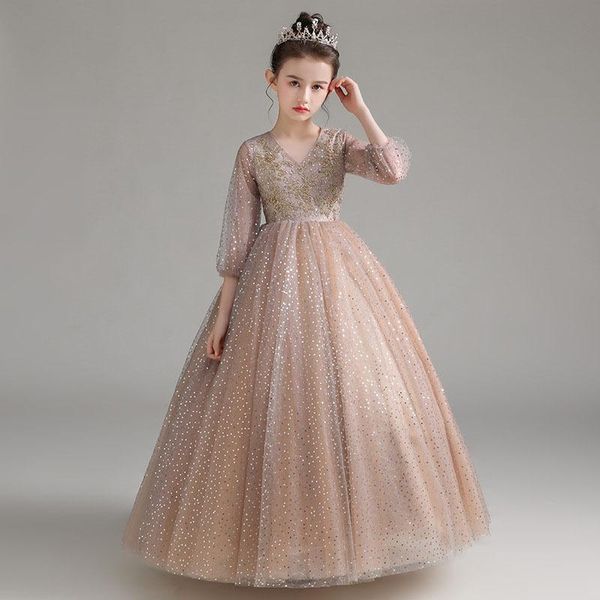 girl's dresses 2021 flower girl wedding evening embroidery formal party high end costume lace for girls princess dress teenage vestidos, Red;yellow
girl's dresses 2021 flower girl wedding evening embroidery formal party high end costume lace for girls princess dress teenage vestidos, Red;yellow