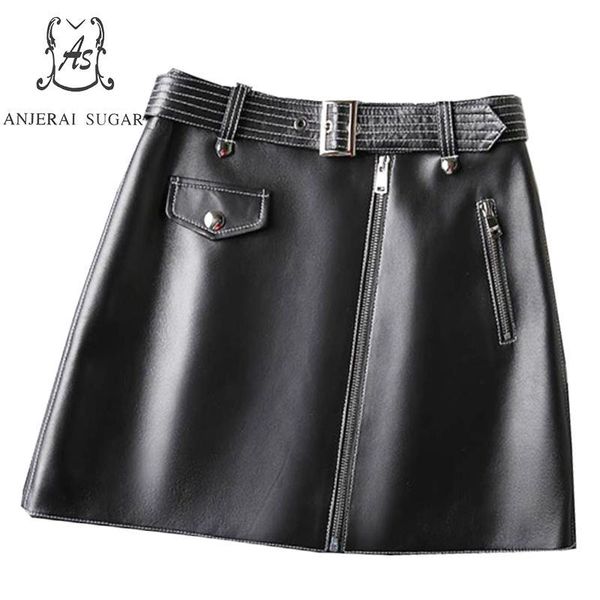 skirts spring autumn women genuine leather short skirt black high waist belt slanted zipper female ol package hip mini a line
skirts spring autumn women genuine leather short skirt black high waist belt slanted zipper female ol package hip mini a line