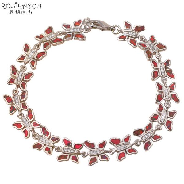 link, chain orange butterfly style cute design fire opal silver stamped fashion jewelry bracelets birthday ob030, Black
link, chain orange butterfly style cute design fire opal silver stamped fashion jewelry bracelets birthday ob030, Black