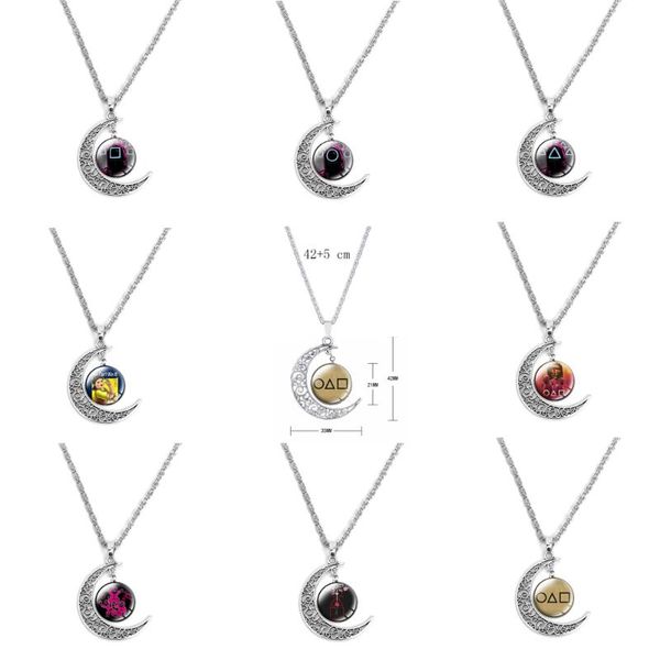 pendant necklaces squid game hero park hae soo time gem moon jewelry wholesale, Silver
pendant necklaces squid game hero park hae soo time gem moon jewelry wholesale, Silver
