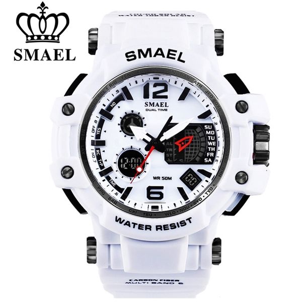 smael men quartz digital watch mens sport watches electronic military wrist watch male waterproof clock 1509 relogios masculino 210329, Slivery;brown
smael men quartz digital watch mens sport watches electronic military wrist watch male waterproof clock 1509 relogios masculino 210329, Slivery;brown