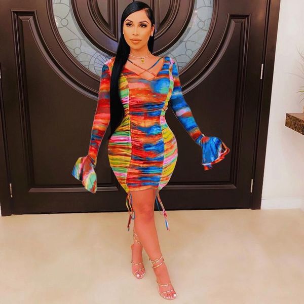 autumn tie-dye flared sleeves halter stacked mini dress festival clothing fashion streetwear night club casual dresses, Black;gray
autumn tie-dye flared sleeves halter stacked mini dress festival clothing fashion streetwear night club casual dresses, Black;gray