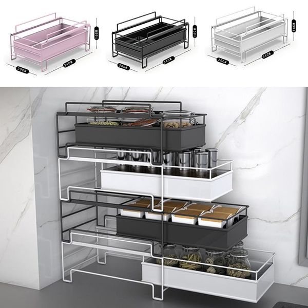 multifunction stackable kitchen shelf organizer shelves for spices metal storage rack iron drawer type bathroom hooks & rails
multifunction stackable kitchen shelf organizer shelves for spices metal storage rack iron drawer type bathroom hooks & rails