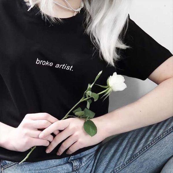 broke artist letters printed womens t shirt summer fashion grunge 90s style cool short sleeve hipster tees outfit, White
broke artist letters printed womens t shirt summer fashion grunge 90s style cool short sleeve hipster tees outfit, White