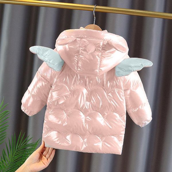down coat baby girl winter jacket clothes warm waterproof hooded long cotton coats for kids infant cartoon angel wings outerwear, Blue;gray
down coat baby girl winter jacket clothes warm waterproof hooded long cotton coats for kids infant cartoon angel wings outerwear, Blue;gray