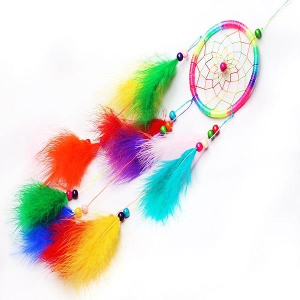 handmade dream catcher with feather wall car hanging decoration ornament gift drop decorative objects & figurines
handmade dream catcher with feather wall car hanging decoration ornament gift drop decorative objects & figurines