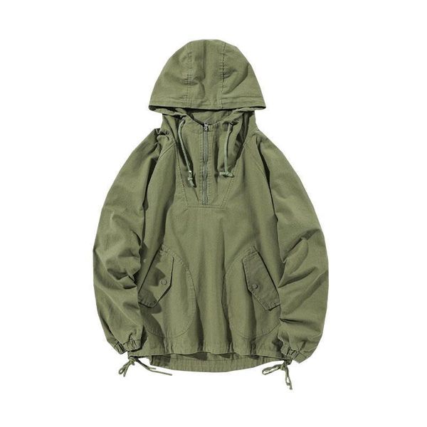 men 's autumn hooded jacket letter printed multi-pocket pullover overalls men's jackets, Black;brown
men 's autumn hooded jacket letter printed multi-pocket pullover overalls men's jackets, Black;brown