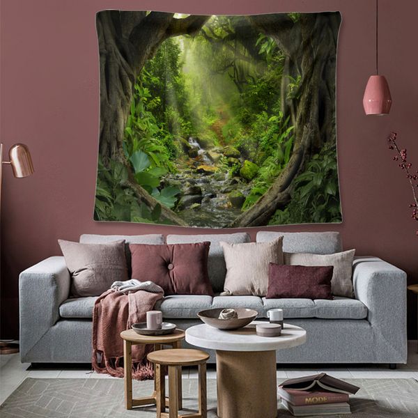 painting forest creek series home tapestry wall decoration background cloth
painting forest creek series home tapestry wall decoration background cloth