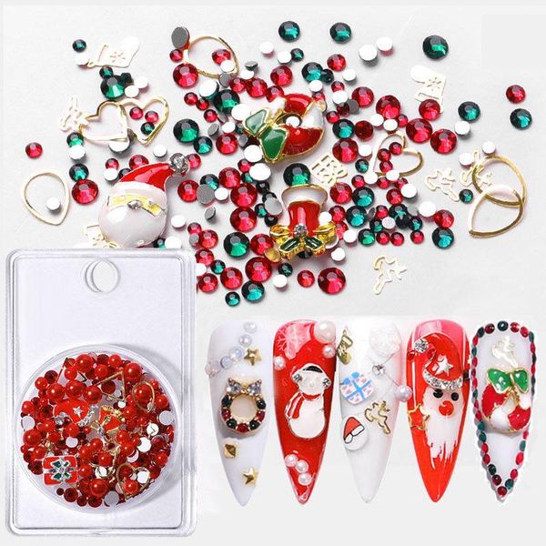 1box 3d christmas nail art rhinestones crystal decorations charms glitter decorations1, Silver;gold
1box 3d christmas nail art rhinestones crystal decorations charms glitter decorations1, Silver;gold