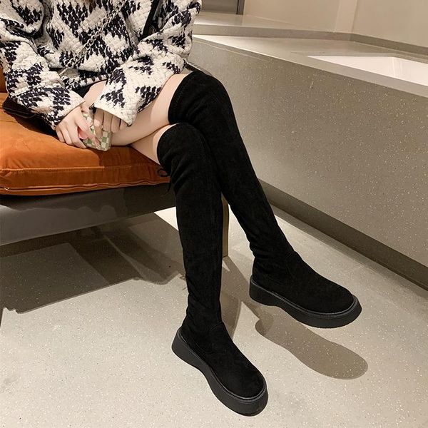 boots women's rubber shoes rain clogs platform boots-women flat heel round toe winter footwear lolita 2021 over-the-knee autumn, Black
boots women's rubber shoes rain clogs platform boots-women flat heel round toe winter footwear lolita 2021 over-the-knee autumn, Black