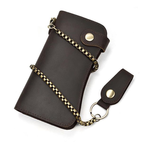 mens genuine leather wallet fashion men long chain anti-theft clutch rfid money card coin purse bag jd03061 wallets1, Red;black
mens genuine leather wallet fashion men long chain anti-theft clutch rfid money card coin purse bag jd03061 wallets1, Red;black