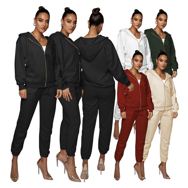 fall winter women's tracksuits long sleeve lapel neck hoodies sweater pants two piece sets jumpsuit, White
fall winter women's tracksuits long sleeve lapel neck hoodies sweater pants two piece sets jumpsuit, White