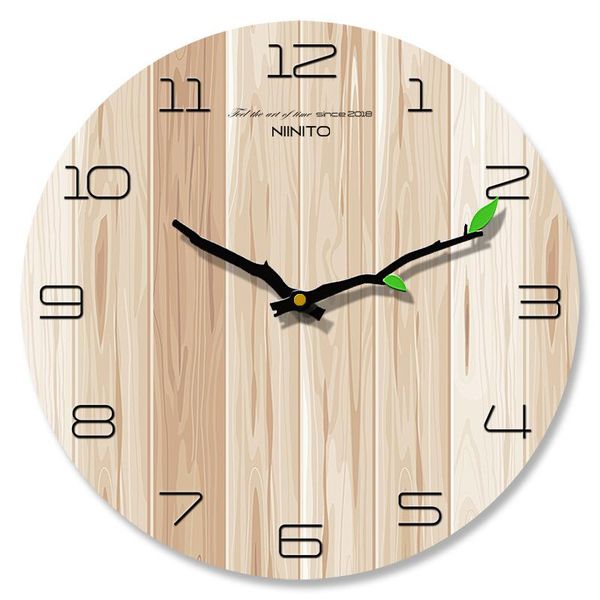 wall clocks wood grain clock modern design mute wooden creative minimalist home european klock 2021
wall clocks wood grain clock modern design mute wooden creative minimalist home european klock 2021