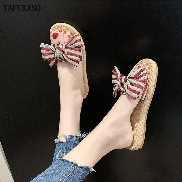 slippers 2021 women summer sweet big bow-knot slides ladies stripe flat female retro bottom casual beach shoes girls outdoor, Black
slippers 2021 women summer sweet big bow-knot slides ladies stripe flat female retro bottom casual beach shoes girls outdoor, Black