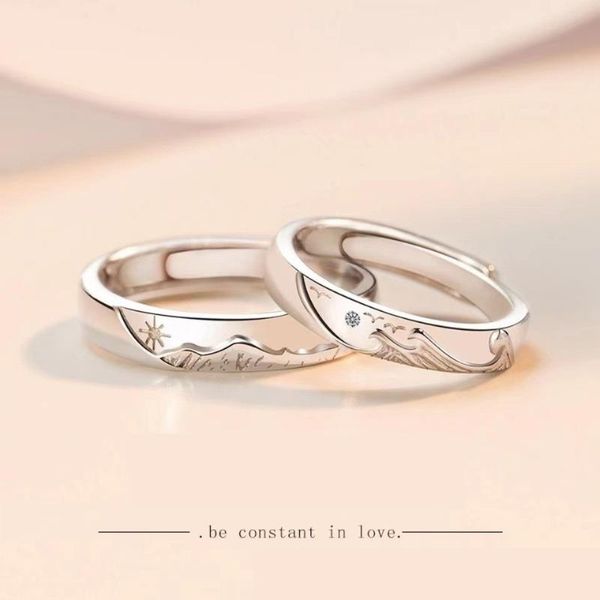 wedding rings 2021 romantic cute vintage style mountain sea forever love paired promised silver color women universal couple jewelry, Slivery;golden
wedding rings 2021 romantic cute vintage style mountain sea forever love paired promised silver color women universal couple jewelry, Slivery;golden