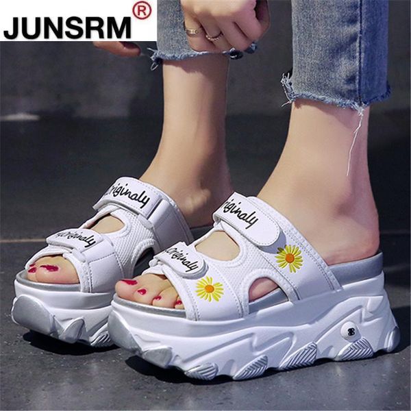 slippers summer fashion chunky open toe sandals women 8cm wedge high heel shoes female buckle platform leather beach casual, Black
slippers summer fashion chunky open toe sandals women 8cm wedge high heel shoes female buckle platform leather beach casual, Black