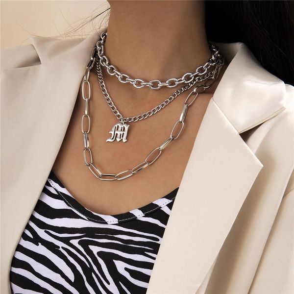 hiphop gold silver color letter m cuban chain pendant necklace for women girl geometric multilayer necklaces collares jewelry
hiphop gold silver color letter m cuban chain pendant necklace for women girl geometric multilayer necklaces collares jewelry