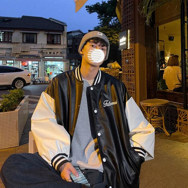 men's jackets 2021 spring autumn man coats plus size buttons handsome outdoor baseball uniform simple all-match fashion leather casual, Black;brown
men's jackets 2021 spring autumn man coats plus size buttons handsome outdoor baseball uniform simple all-match fashion leather casual, Black;brown