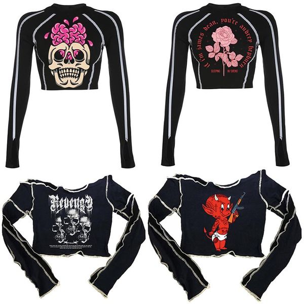 women's t-shirt shirt aesthetic y2k harajuku kawaii gothic punk dark street hiphop, White
women's t-shirt shirt aesthetic y2k harajuku kawaii gothic punk dark street hiphop, White