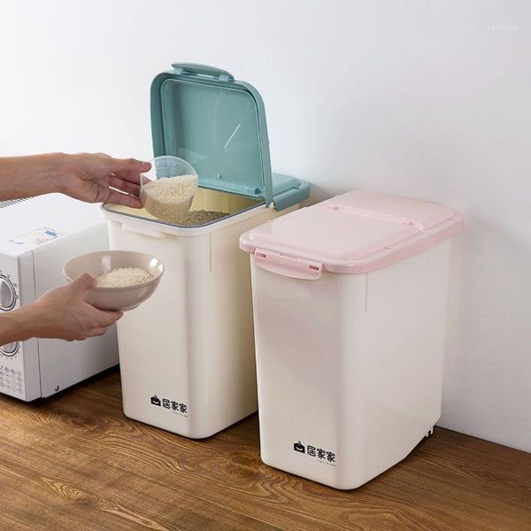 storage bottles & jars large kitchen rice box with wheel grain container case sealed plastic flour boxes dust-proof bin
storage bottles & jars large kitchen rice box with wheel grain container case sealed plastic flour boxes dust-proof bin