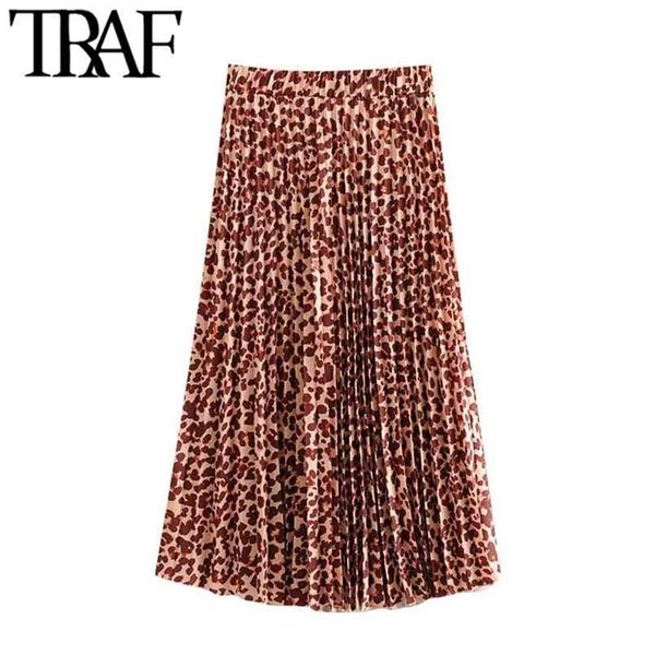 traf women chic fashion leopard print pleated midi skirt vintage high elastic waist animal pattern female skirts mujer 210619, Black
traf women chic fashion leopard print pleated midi skirt vintage high elastic waist animal pattern female skirts mujer 210619, Black