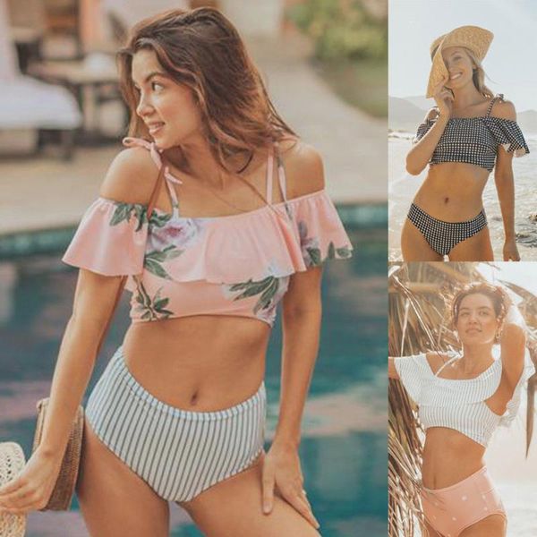 one-piece suits summer women flower printed swimwear ruffles bandage bikini set off shoulder push-up padded bra bathing suit swimsuit u
one-piece suits summer women flower printed swimwear ruffles bandage bikini set off shoulder push-up padded bra bathing suit swimsuit u