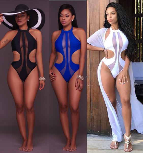 fattening one piece 2021 mesh stitching bikini women's swimsuit multi color, White;black
fattening one piece 2021 mesh stitching bikini women's swimsuit multi color, White;black