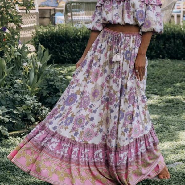 skirts happie queens women pink floral print beach bohemian pleated skirt ladies high elastic waist a-line rayon boho maxi, Black
skirts happie queens women pink floral print beach bohemian pleated skirt ladies high elastic waist a-line rayon boho maxi, Black