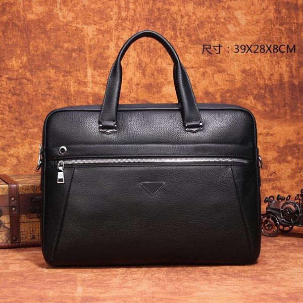 men's black leather briefcase fashion casual office high-quality large-capacity computer bag retro handbag
men's black leather briefcase fashion casual office high-quality large-capacity computer bag retro handbag
