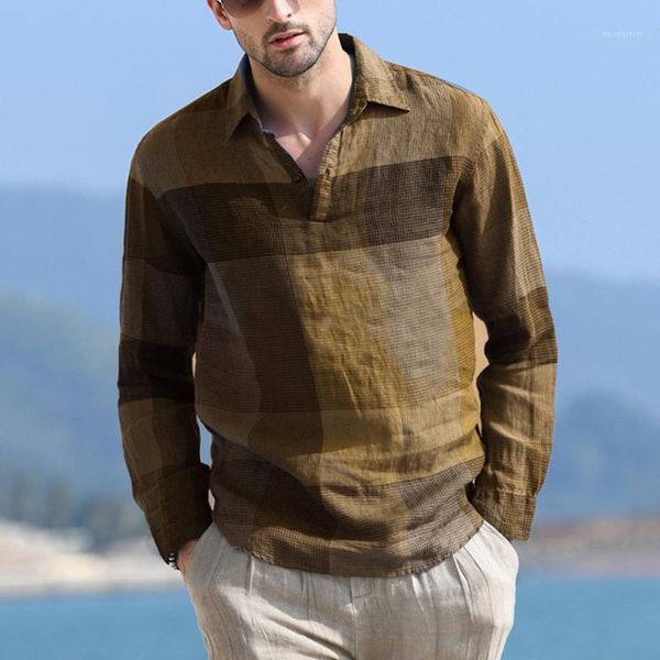men's casual shirts mens long sleeve vintage plaid v-neck blouse cotton linen henley collar breathable slim fit male clothes camisas, White;black
men's casual shirts mens long sleeve vintage plaid v-neck blouse cotton linen henley collar breathable slim fit male clothes camisas, White;black