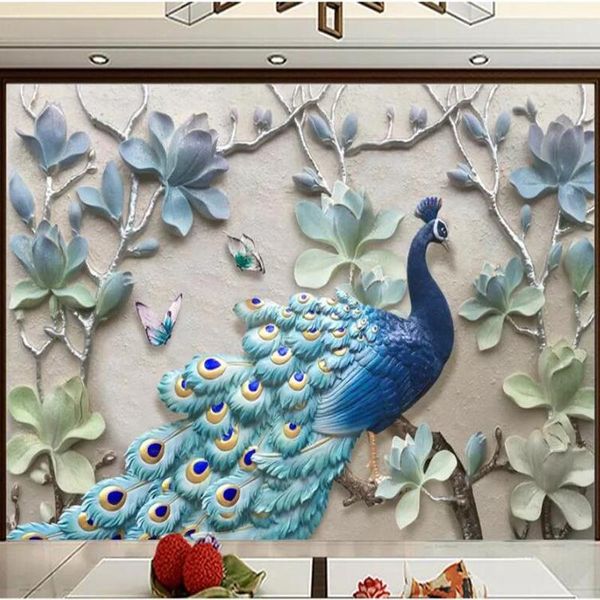 custom po wallpaper modern 3d stereo peacock flowers mural living room bedroom home decor background painting papel de parede wallpapers
custom po wallpaper modern 3d stereo peacock flowers mural living room bedroom home decor background painting papel de parede wallpapers