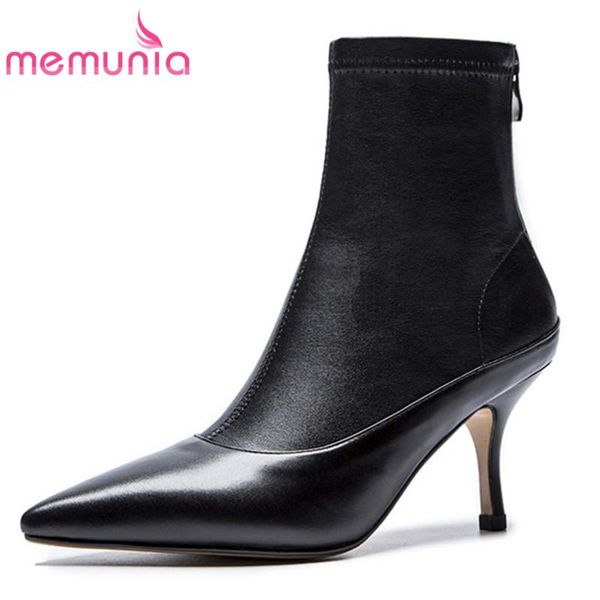 boots memunia 2021 arrive women ankle pointed toe zipper fashion party shoes ladies thin high heels big size 45, Black
boots memunia 2021 arrive women ankle pointed toe zipper fashion party shoes ladies thin high heels big size 45, Black