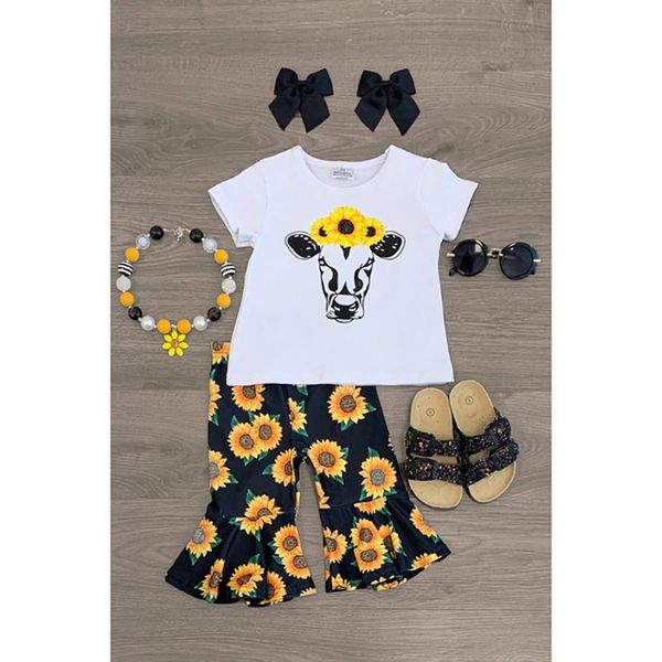 clothing sets muababy cool girls white tees+sunflower flare pants spring summer floral set casual t shirt leopard print trousers
clothing sets muababy cool girls white tees+sunflower flare pants spring summer floral set casual t shirt leopard print trousers