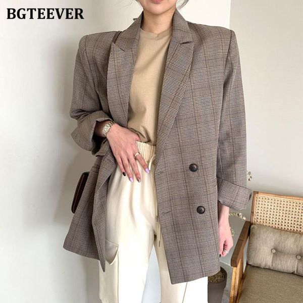 elegant double breasted office ladies blazer chic loose long sleeve vintage women plaid jackets autumn winter outwear women's suits & b, White;black
elegant double breasted office ladies blazer chic loose long sleeve vintage women plaid jackets autumn winter outwear women's suits & b, White;black