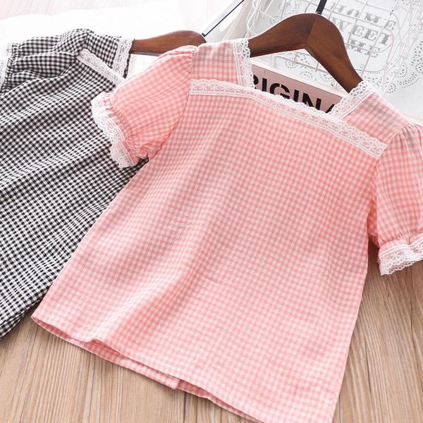 spring and summer lace plaid girls shirt children's clothing wholesale shirts, White;black
spring and summer lace plaid girls shirt children's clothing wholesale shirts, White;black