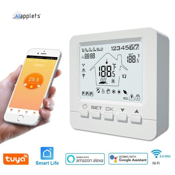 smart home control tuya wifi thermostat temperature controller water electric warm floor heating gas boiler works with echo google
smart home control tuya wifi thermostat temperature controller water electric warm floor heating gas boiler works with echo google