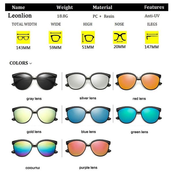 sun glasses leonlion candies brand designer cat eye glasses women luxury plastic classic retro outdoor oculos de sol gafas, White;black
sun glasses leonlion candies brand designer cat eye glasses women luxury plastic classic retro outdoor oculos de sol gafas, White;black