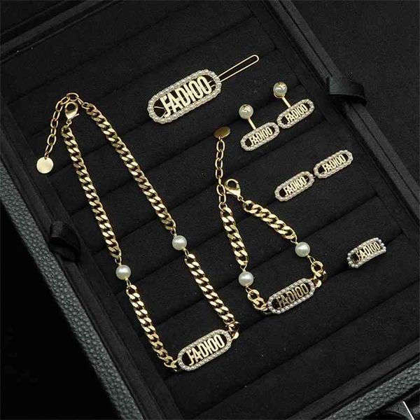 new ja pearl letter necklace bracelet earrings women's suit net red same style, Silver
new ja pearl letter necklace bracelet earrings women's suit net red same style, Silver