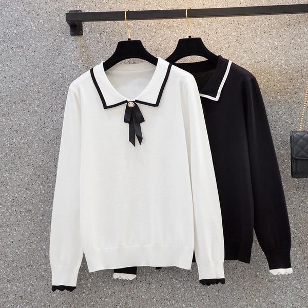 women's knits & tees yards dress of fund 2021 fall fat younger sister small fresh baby brought the bow long sleeve knit sweater, White
women's knits & tees yards dress of fund 2021 fall fat younger sister small fresh baby brought the bow long sleeve knit sweater, White