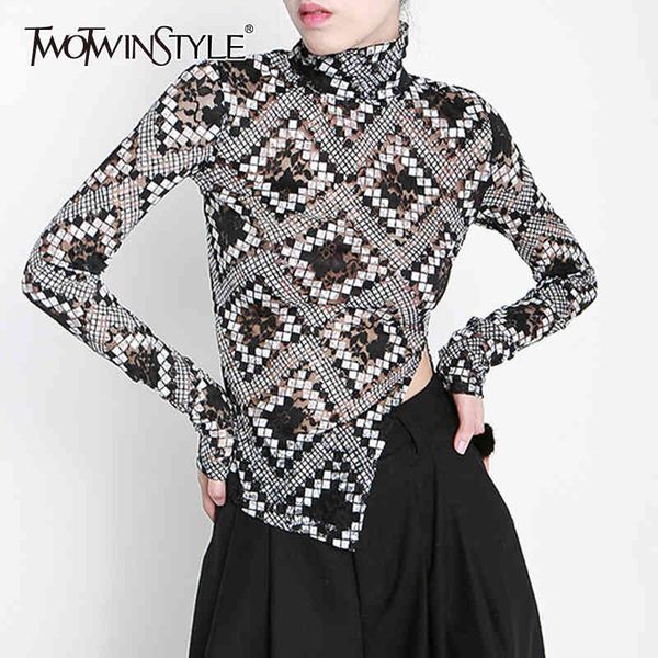 twowinsyle casual plaid shirt for women stand collar long sleeve side split slim shirts female summer fashion stylish 210524, White
twowinsyle casual plaid shirt for women stand collar long sleeve side split slim shirts female summer fashion stylish 210524, White