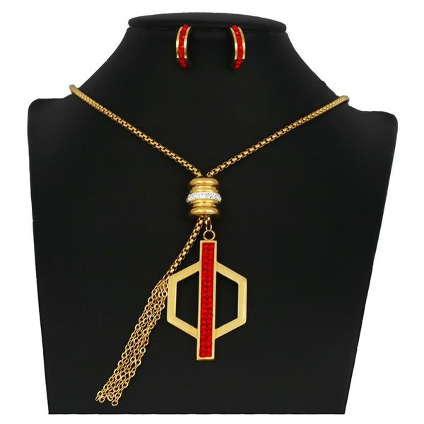 earrings & necklace pz stainless steel jewelry sets for women nigerian african wedding fashion austrian crystal gold color, Silver
earrings & necklace pz stainless steel jewelry sets for women nigerian african wedding fashion austrian crystal gold color, Silver