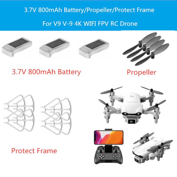 3.7v 800mah battery for 4drc v9 v-9 4k rc drone spare parts 4d-v9 v9 rc drone accessories propeller protect frame main blades
3.7v 800mah battery for 4drc v9 v-9 4k rc drone spare parts 4d-v9 v9 rc drone accessories propeller protect frame main blades
